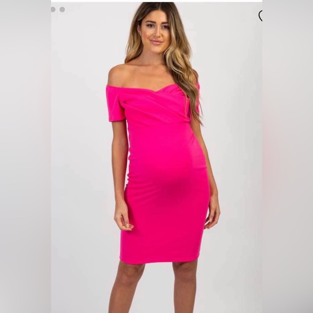 Brand new never worn S hot pink Maternity dress